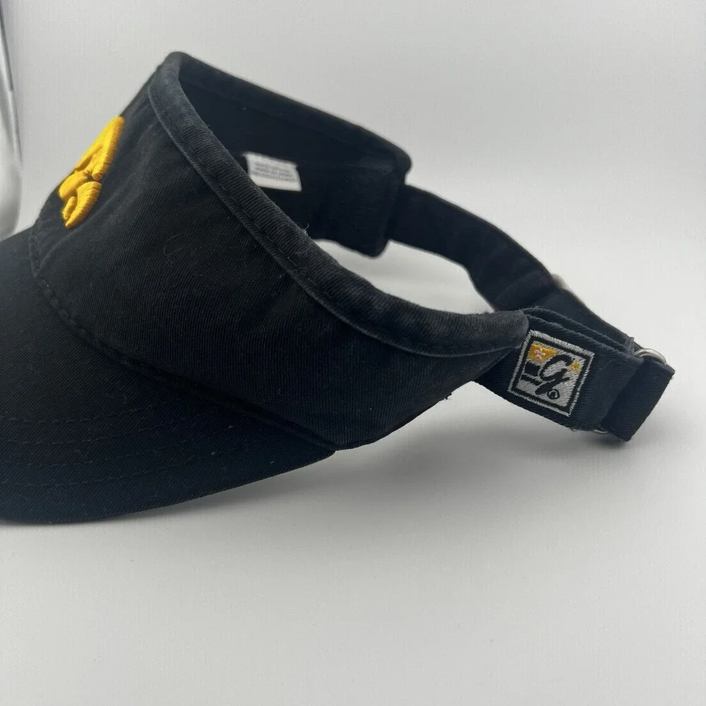 Iowa Hawkeyes Visor Black Embroidered Logo Adjustable The Game Cotton NCAA
